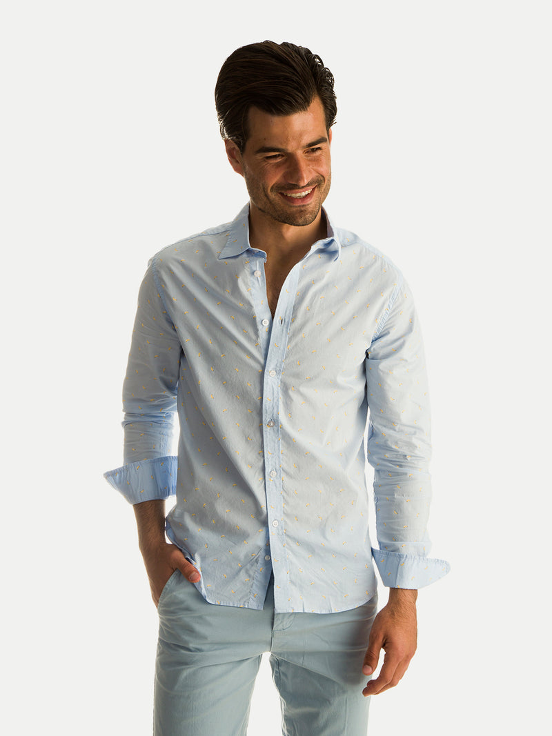 Cotton Shirts Blue Banana