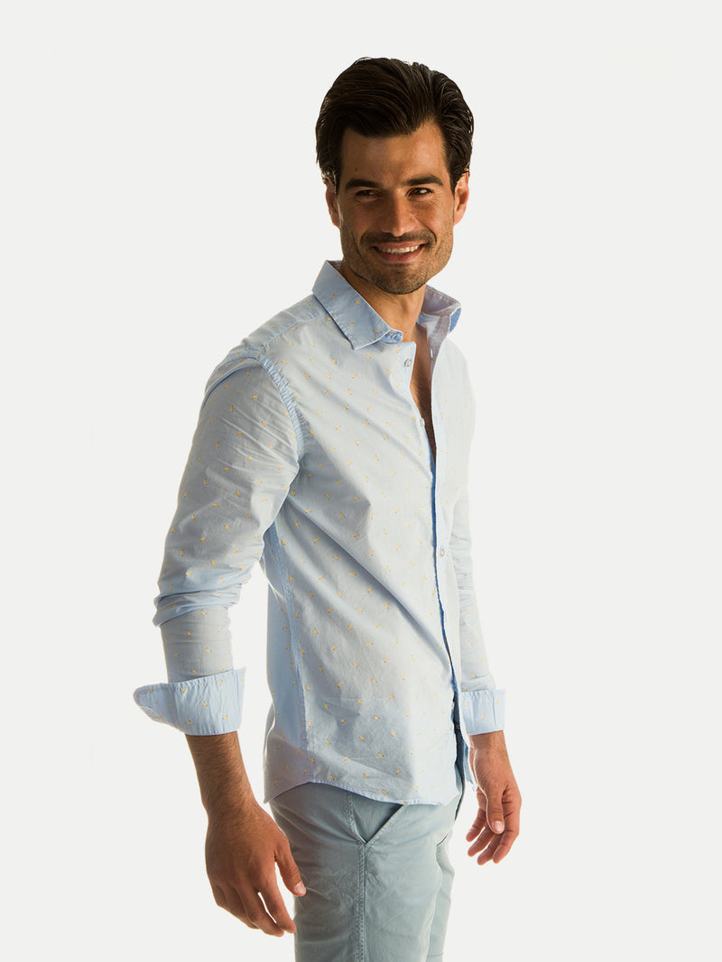 Cotton Shirts Blue Banana