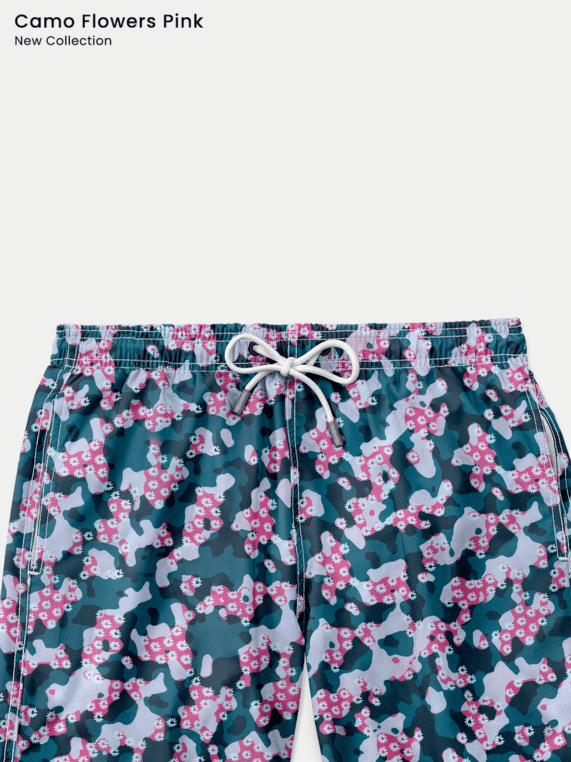 Pink Camo Flowers Boy