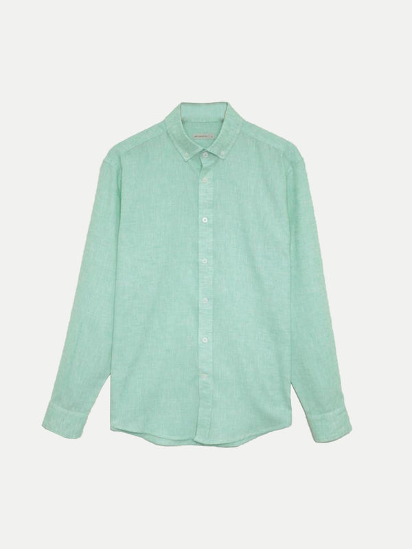 Mint Linen Look Shirt