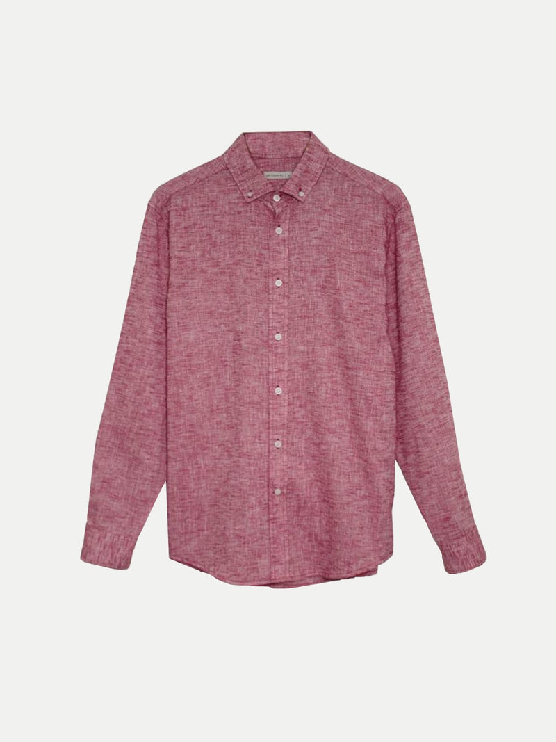 Pink Linen Look Shirt