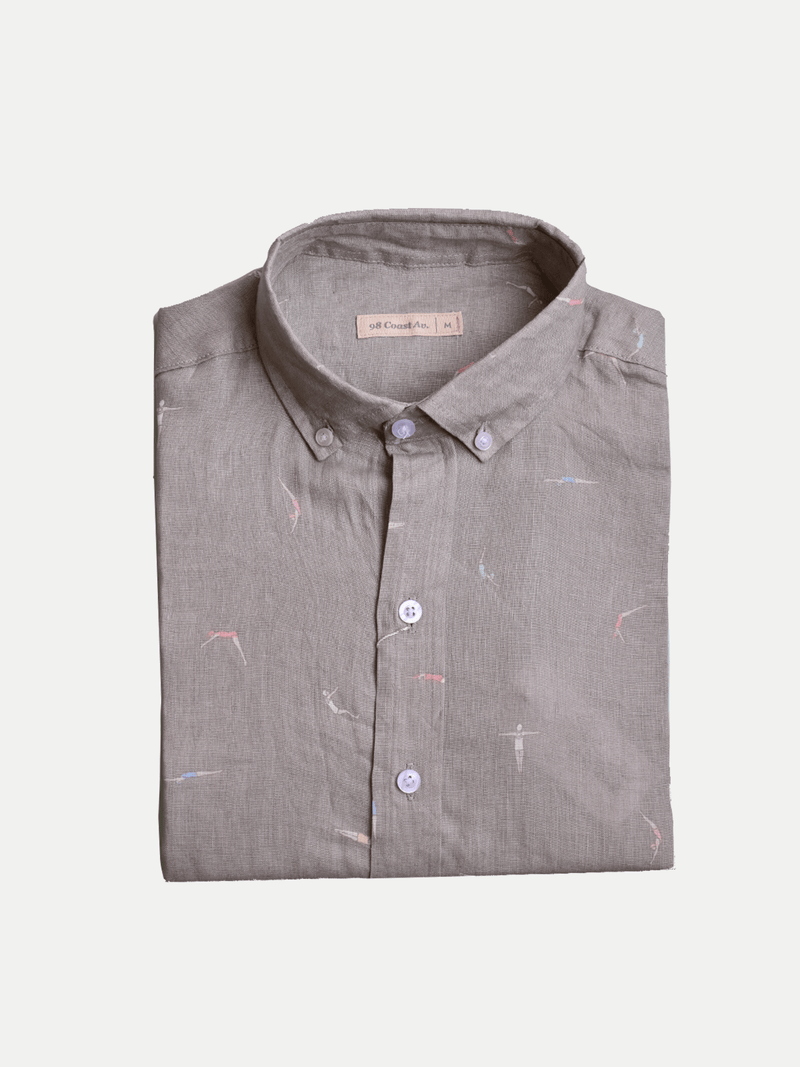 SWIMMERS BEIGE LINEN SHIRT