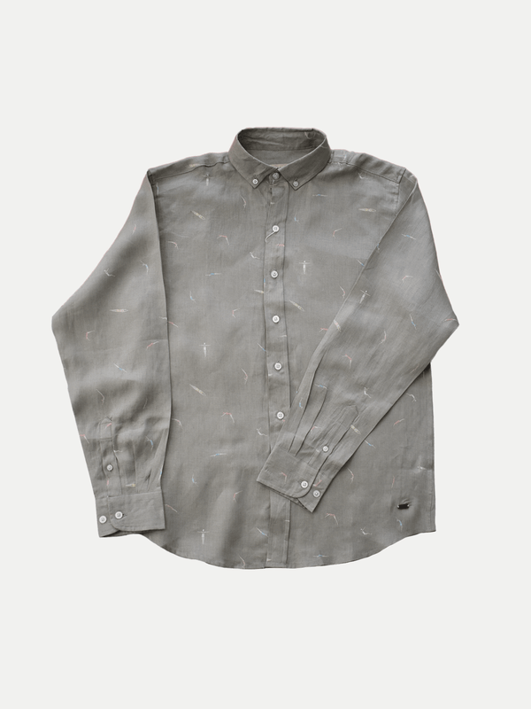 SWIMMERS BEIGE LINEN SHIRT