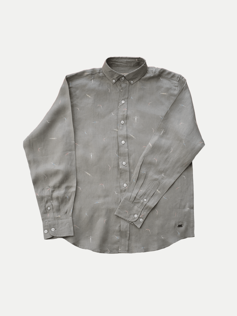 SWIMMERS BEIGE LINEN SHIRT