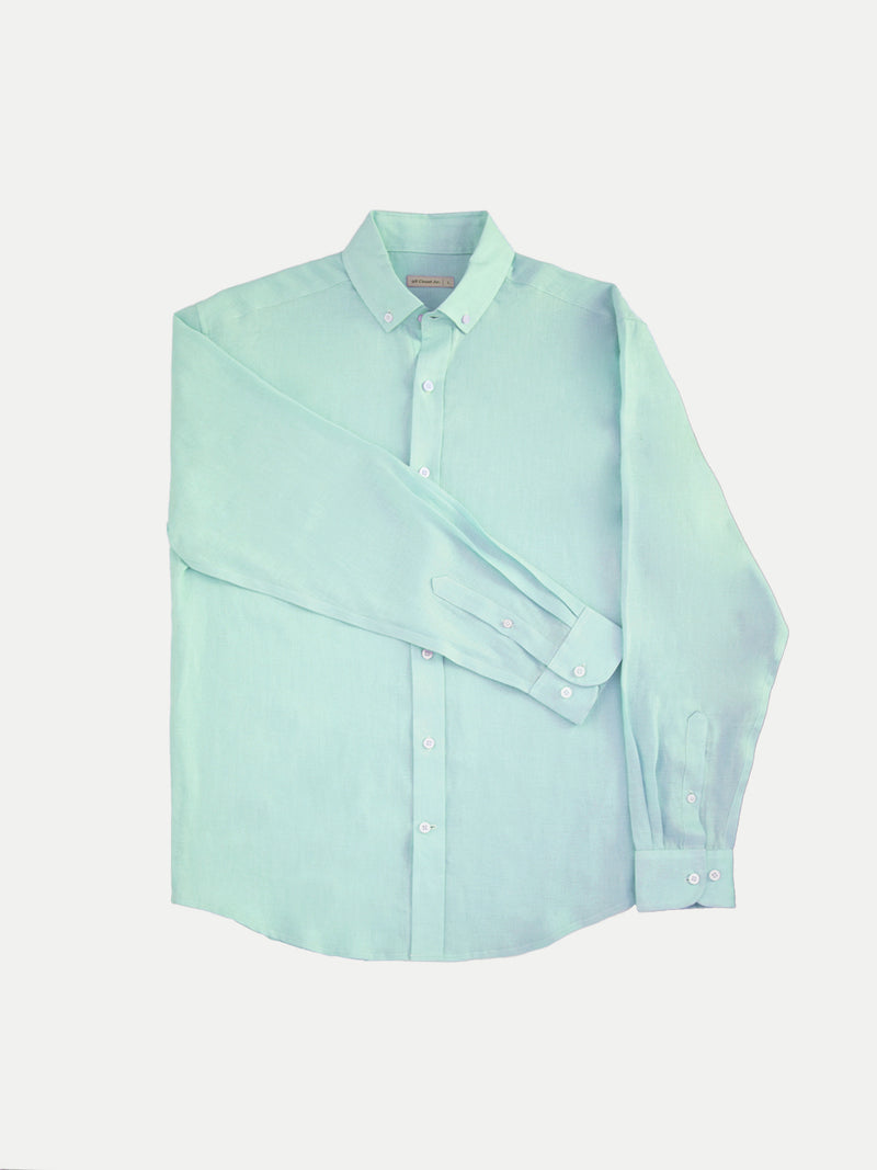100% Spanish Linen Shirt Mint | By 98 Coast Avenue