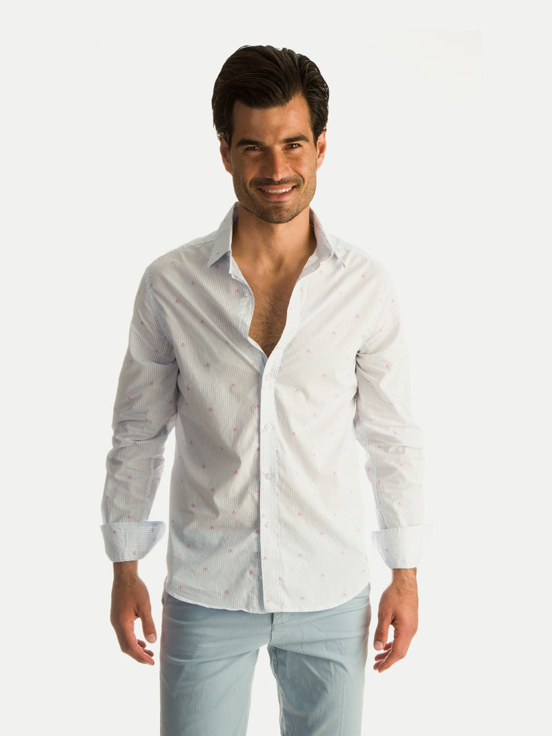 Cotton Shirts Pink Shark