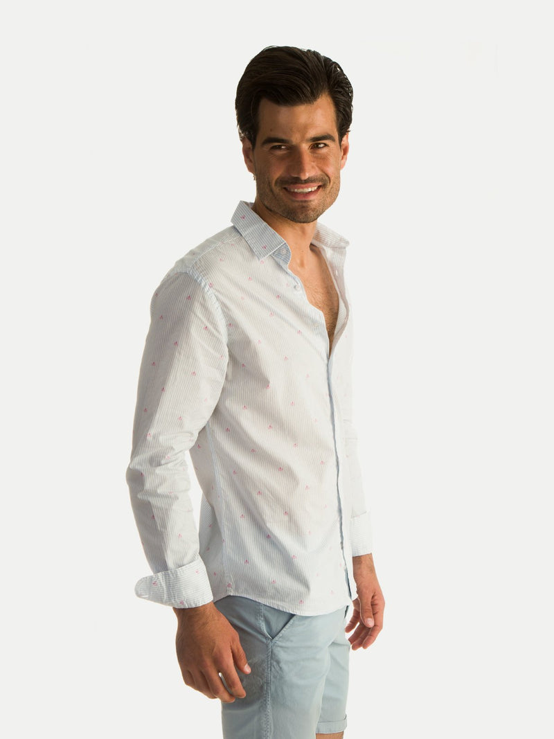 Cotton Shirts Pink Shark