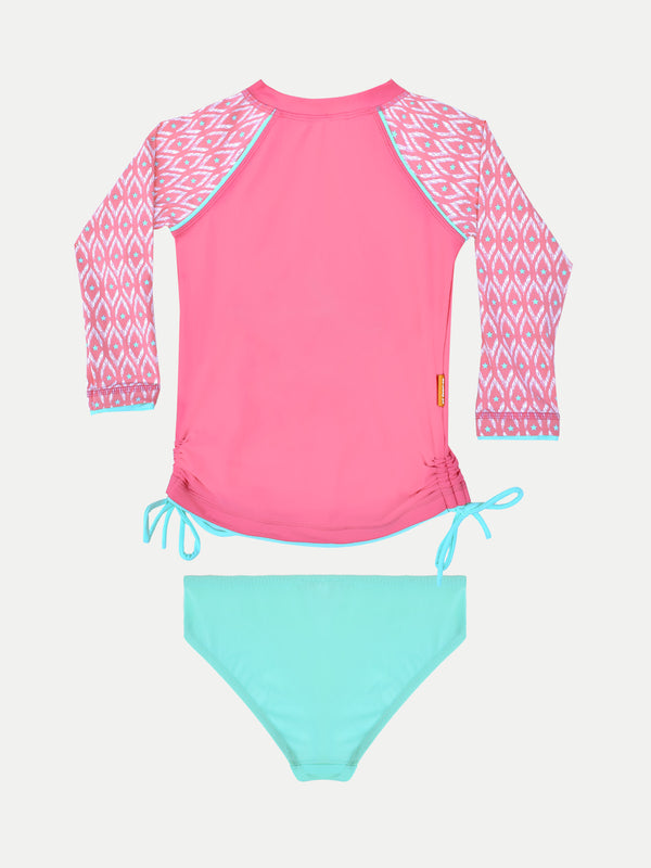 PINK STAR RASH GUARD SET