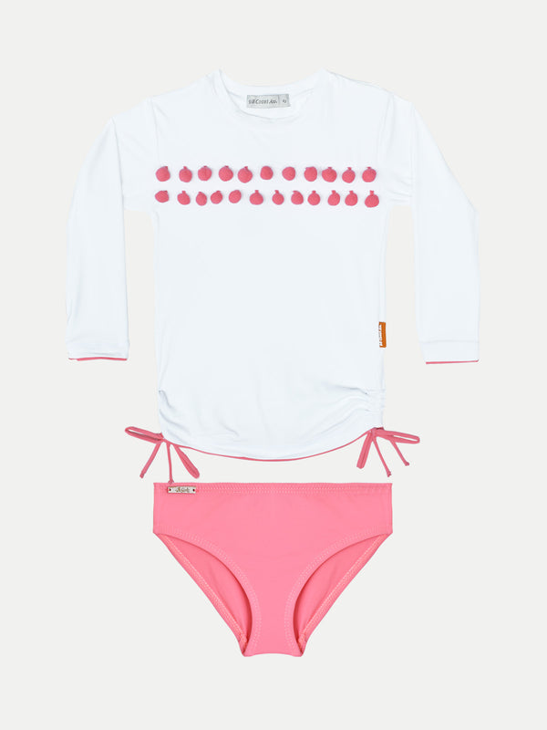 POMPOM RASH GUARD SET