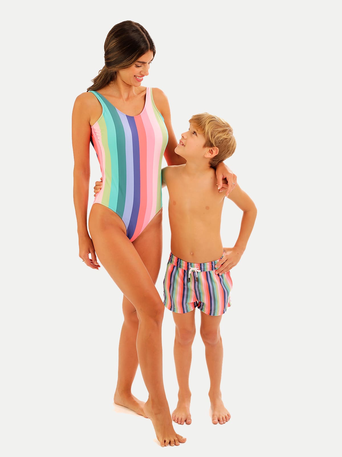 'Candy Stripe' Women Swimwear by 98 Coast Av.