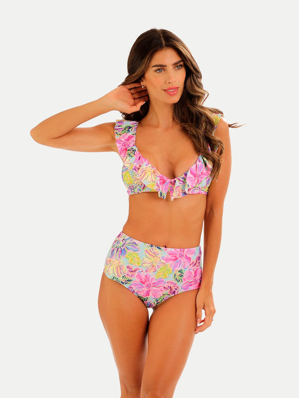 Retro Floral Women Bikini