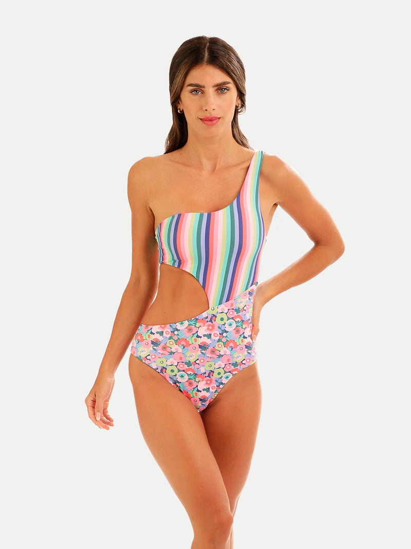 Cotton Flowers Women One Piece