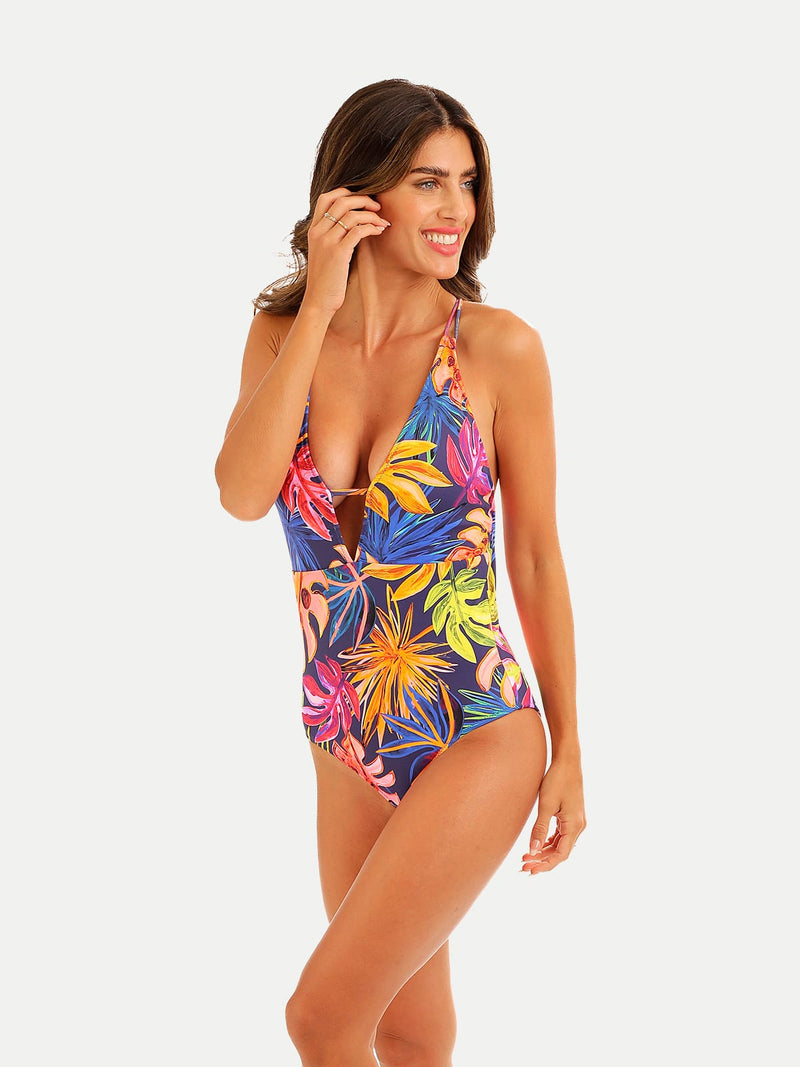 Tropical Neon Women One Piece