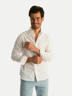 Cotton Shirts White Pineapple