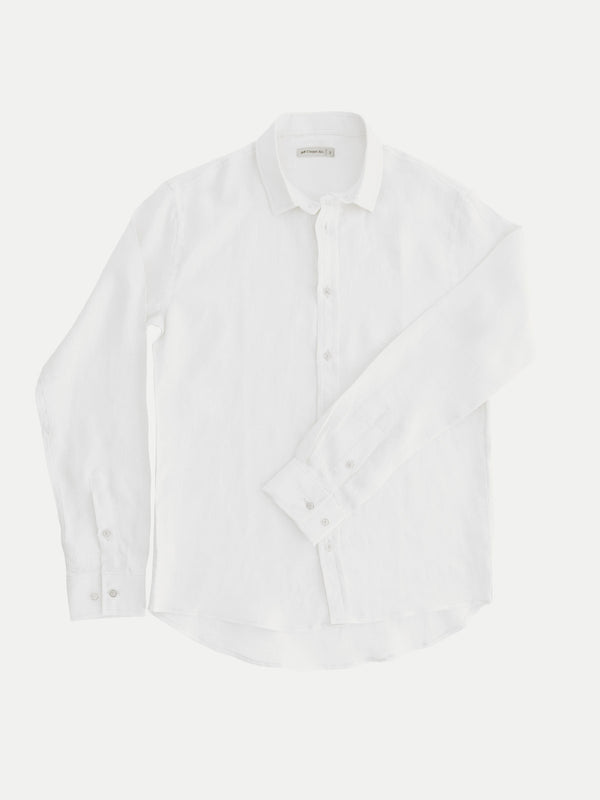WHITE LINEN SHIRT