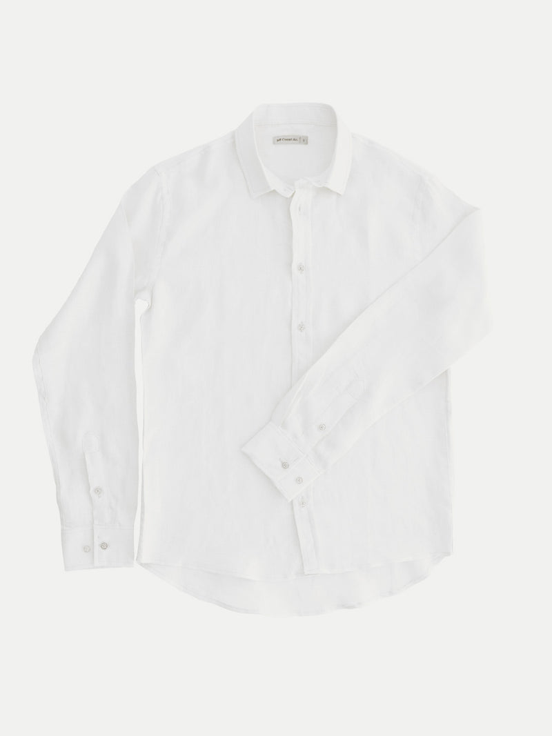 WHITE LINEN SHIRT