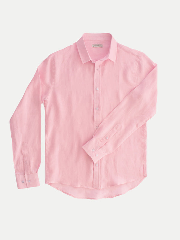 PINK LINEN SHIRT