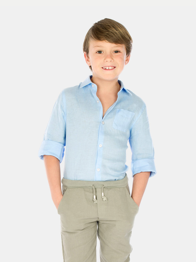 BLUE BOY LINEN SHIRT