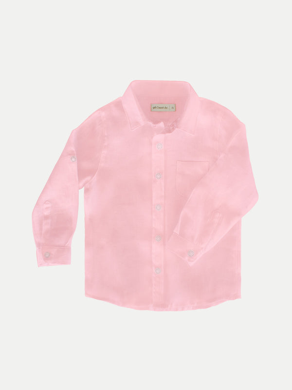 PINK BOY LINEN SHIRT