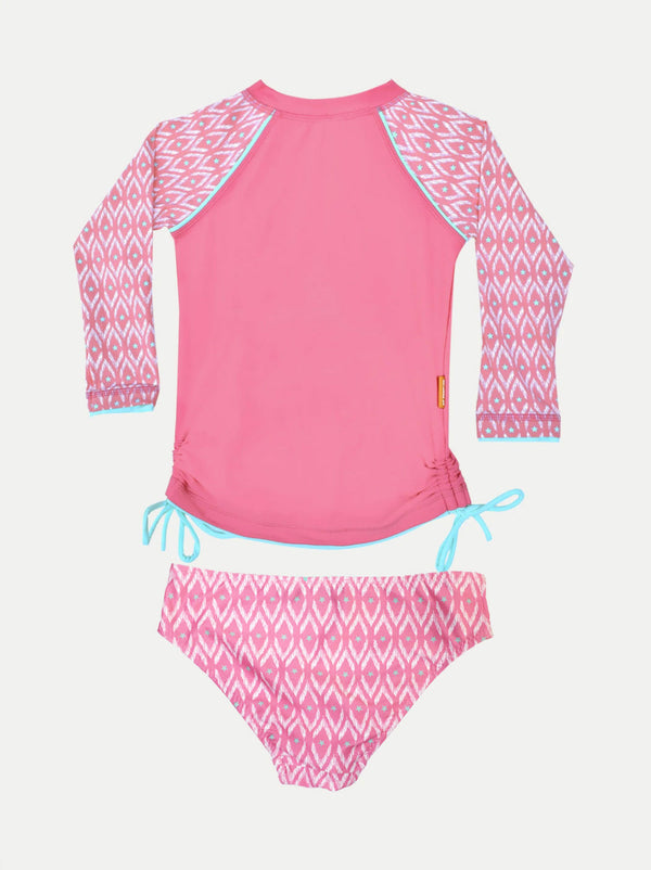 PINK STAR RASH GUARD SET
