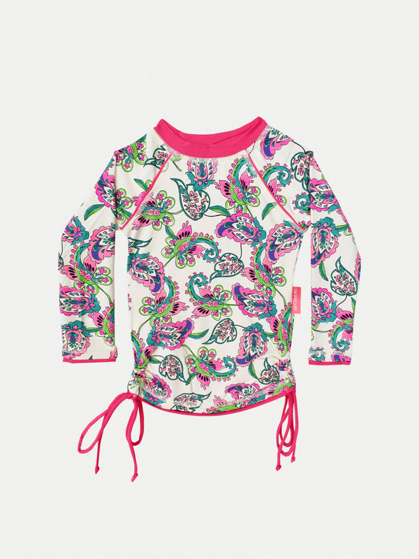 WHITE CABANA RASH GUARD