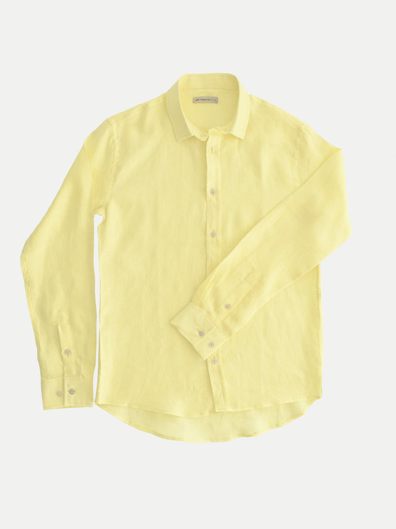 YELLOW LINEN SHIRT